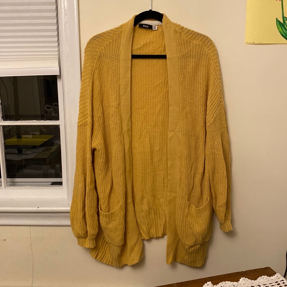 BDG mustard cardigan
